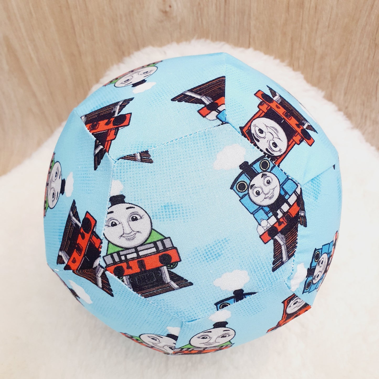 Balloon Ball Cover - Balloon Balls -  Handmade Fabric Balloon Cover - THOMAS print