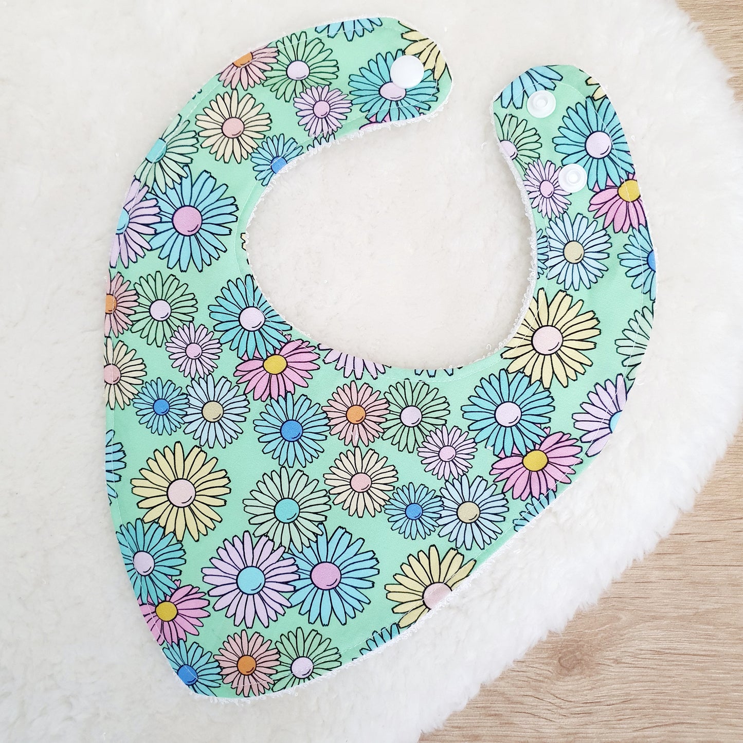 Bandana Dribble Bib, Handmade Baby Bib, Cotton / Bamboo, Ultra Absorbent