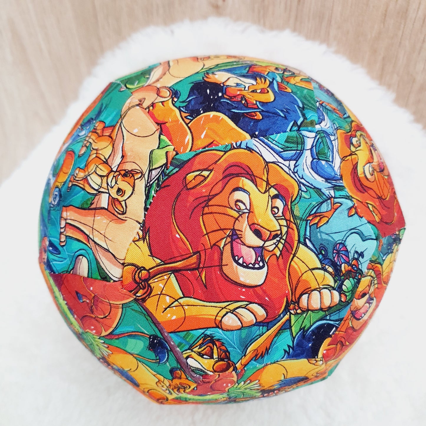 Balloon Ball Cover - Balloon Balls -  Handmade Fabric Balloon Cover - LION KING print