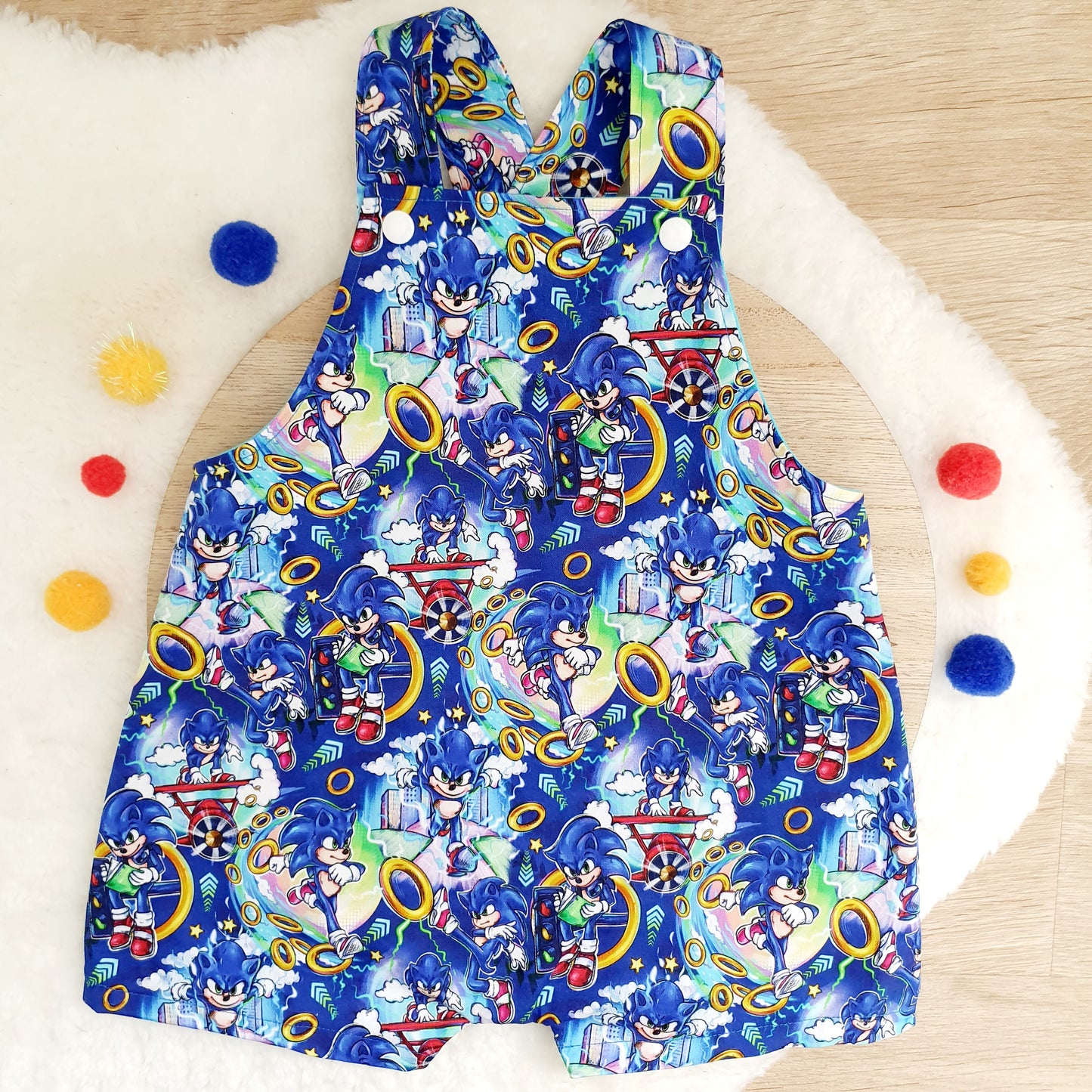 Baby / Toddler Overalls, Short Leg Romper, Size 1