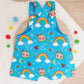 COCOMELON print Overalls, Baby Overalls, Short Leg Romper, Size 1