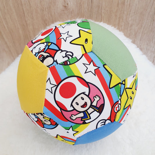 Balloon Ball Cover - Balloon Balls -  Handmade Fabric Balloon Cover - MARIO print