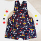 MOUSE print Overalls, Baby Overalls, Short Leg Romper, Size 1