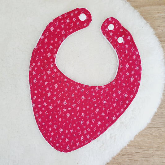 Bandana Dribble Bib, Handmade Baby Bib, Cotton / Bamboo, Ultra Absorbent