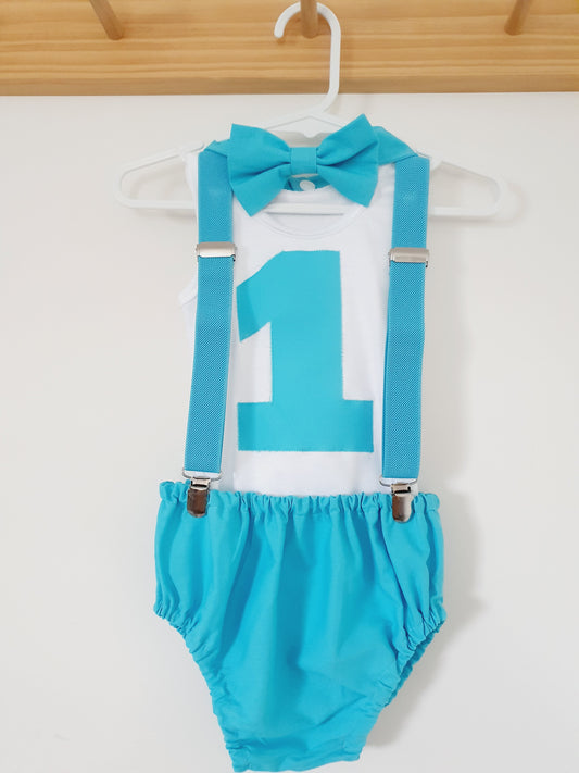 Aqua Boys Cake Smash Outfit Size 0