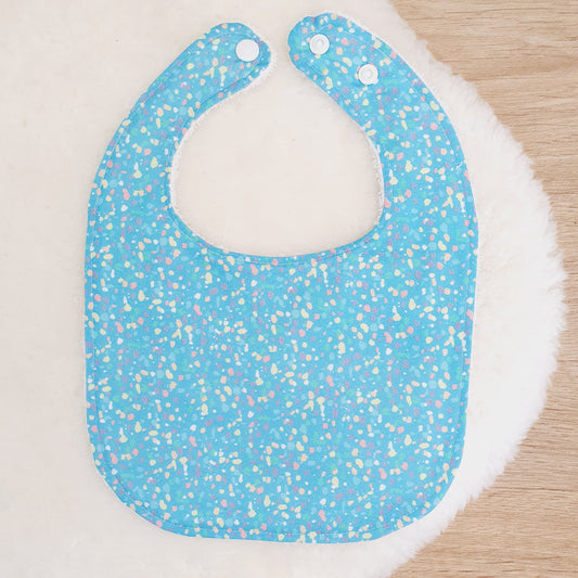 Speckled Bib, Handmade Baby Bib, Feeding Bib