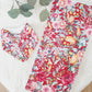 NATIVE FLORAL Baby Bib and Burp Cloth Gift Set, Baby Shower Gift, Newborn Gift, Australian Baby Gift