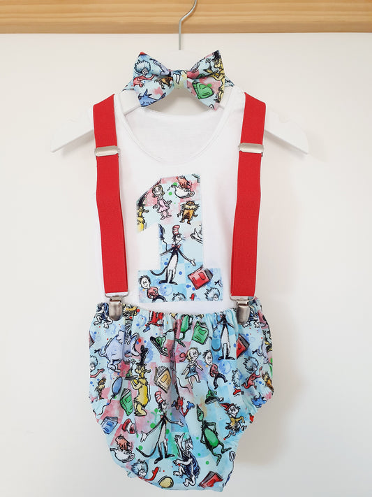SEUSS Boys 1st Birthday Outfit, Size 1