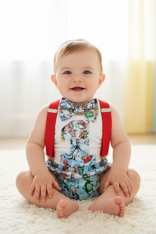SEUSS Boys 1st Birthday Outfit, Size 1
