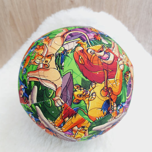 Balloon Ball Cover - Balloon Balls -  Handmade Fabric Balloon Cover - LION print