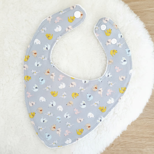 Bandana Dribble Bib, Handmade Baby Bib, Cotton / Bamboo, Ultra Absorbent