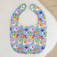 BABY SHARK print Bib, Handmade Baby Bib, Feeding Bib