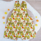 BIG BIRD print Overalls, Baby Overalls, Short Leg Romper, Size 1