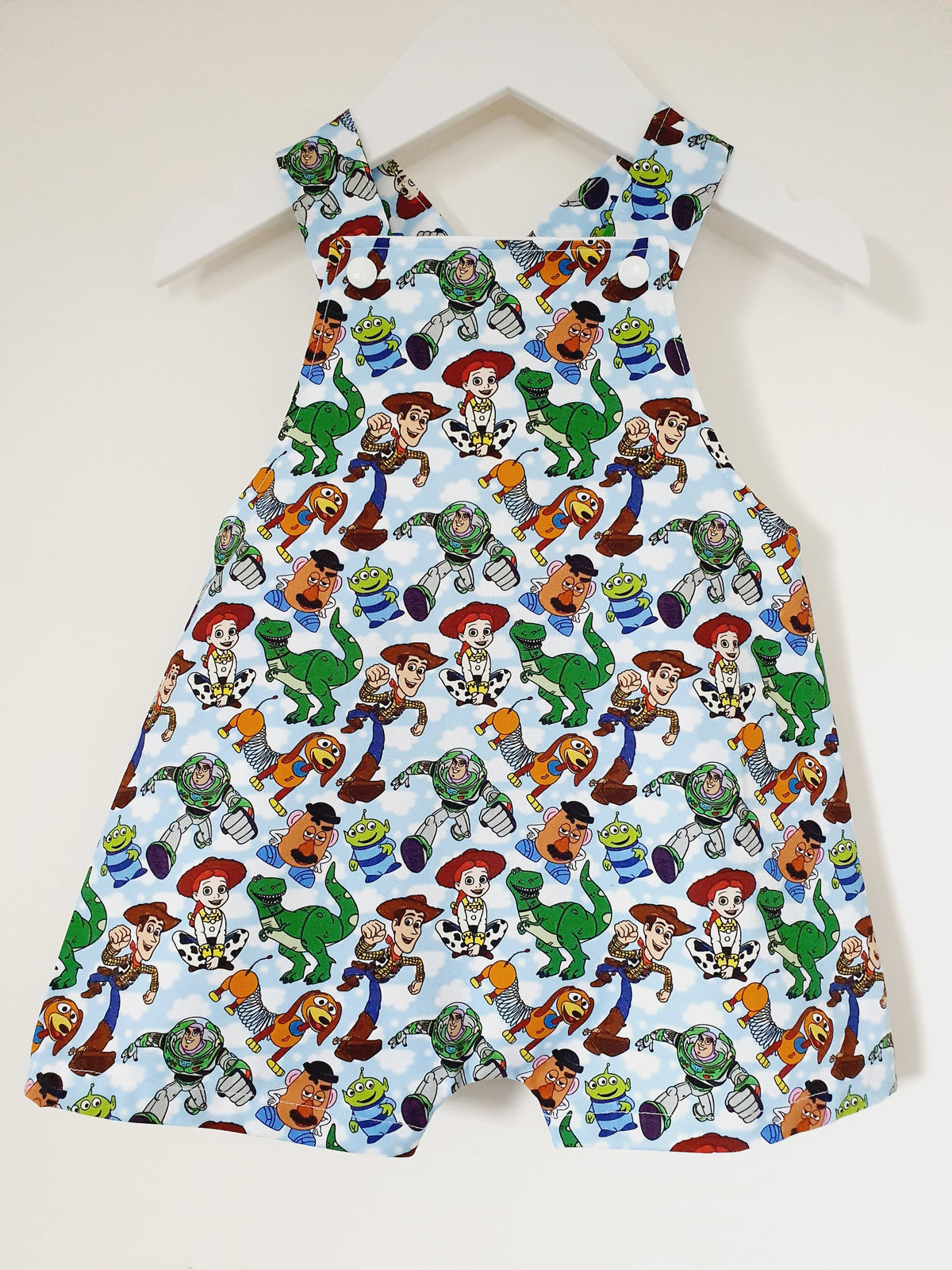 Baby / Toddler Overalls, Short Leg Romper, Size 1