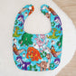 DINOSAURS print Bib, Handmade Baby Bib, Feeding Bib