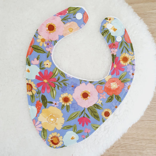 Bandana Dribble Bib, Handmade Baby Bib, Cotton / Bamboo, Ultra Absorbent