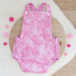 PINK MARBLE print Baby Romper, Size 0
