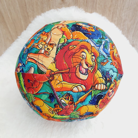 Balloon Ball Cover - Balloon Balls -  Handmade Fabric Balloon Cover - LION print
