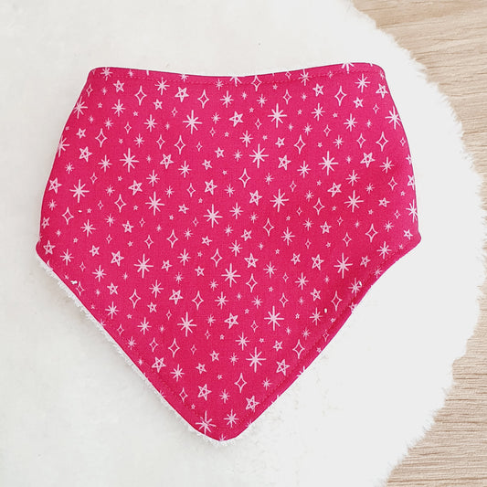 FUSCHIA Bandana Dribble Bib - Bamboo Backed Ultra Absorbent Bib