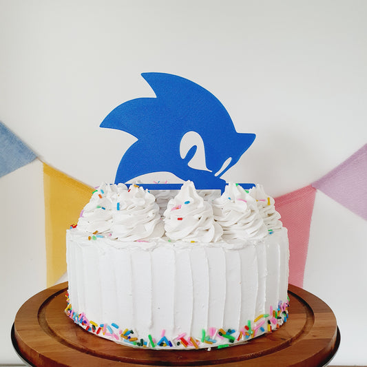 Blue Hedgehog Cake Topper