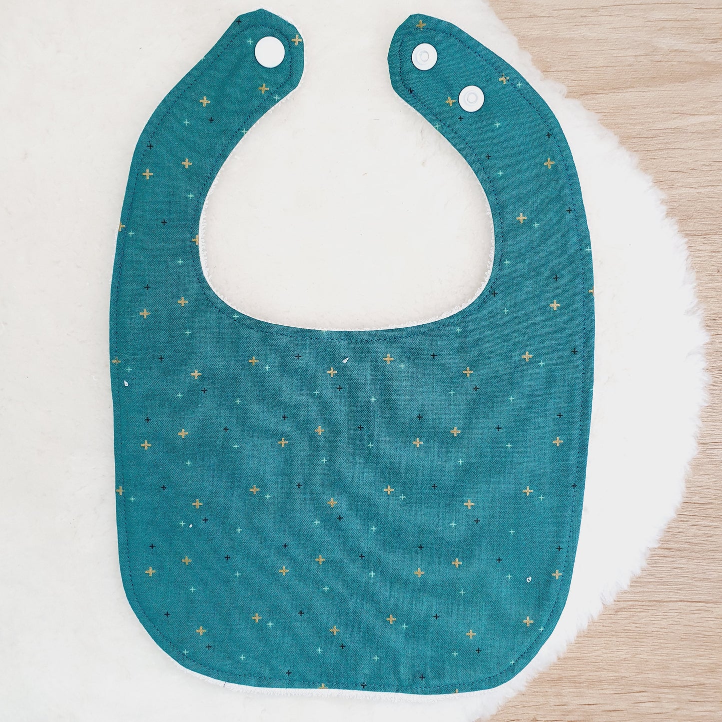 Pine Bib, Handmade Baby Bib, Feeding Bib