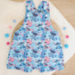 STITCH print Overalls, Baby Overalls, Short Leg Romper, Size 1