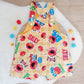 ELMO print Overalls, Baby / Toddler Overalls, Short Leg Romper, Size 2