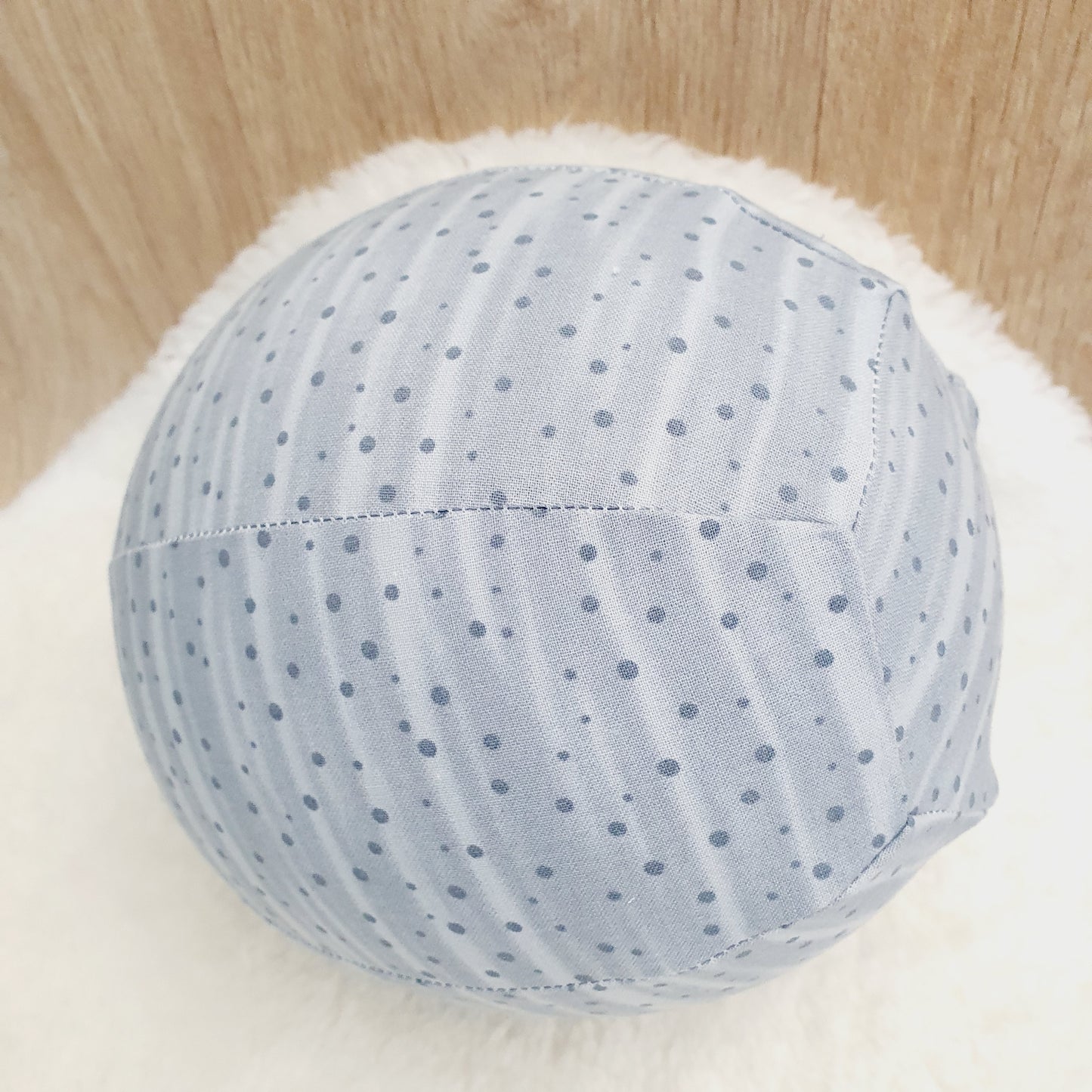 Balloon Ball Cover - Balloon Balls -  Handmade Fabric Balloon Cover - GREY SPOTS