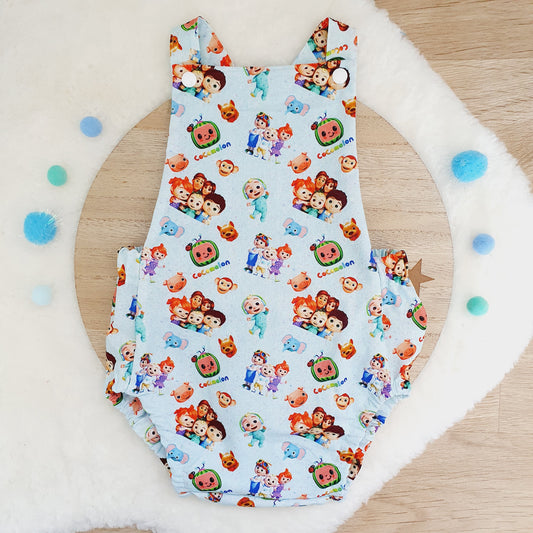 COCOMELON print Baby Romper, Size 1