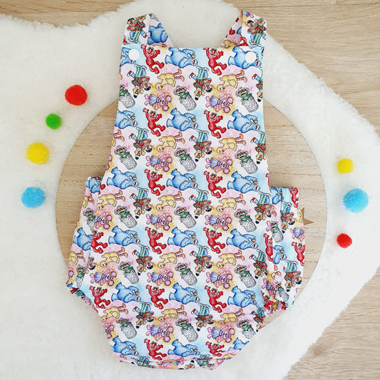 SESAME STREET print Baby Romper, Size 1
