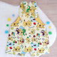 SPOT ON YELLOW print Overalls, Baby / Toddler Overalls, Short Leg Romper, Size 2