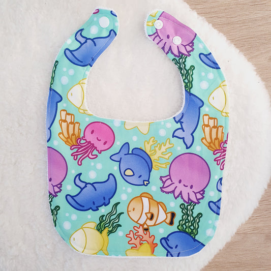 Bib, Handmade Baby Bib, Feeding Bib, Cotton / Bamboo, Ultra Absorbent