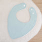 CHAMBRAY AQUA Bandana Dribble Bib, Handmade Baby Bib, Cotton / Bamboo, Ultra Absorbent