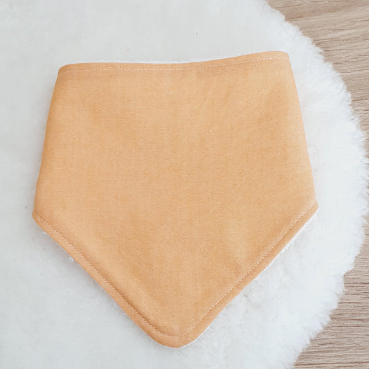 CHAMBRAY GOLD Bandana Dribble Bib - Bamboo Backed Ultra Absorbent Bib