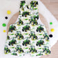 TRACTOR print Overalls, Baby Overalls, Short Leg Romper, Size 1
