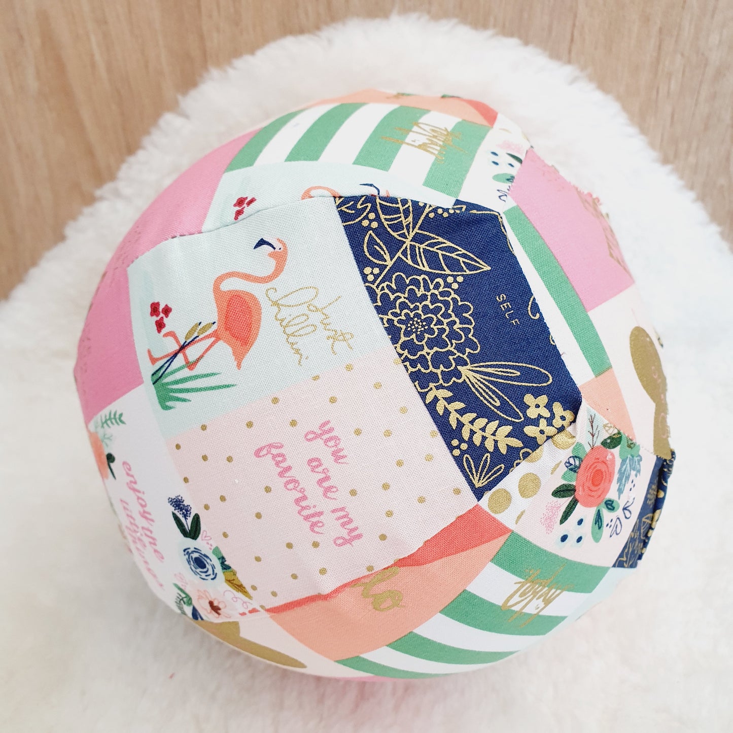 Balloon Ball Cover - Balloon Balls -  Handmade Fabric Balloon Cover - FLORAL LOVE