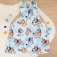 DOGS print Overalls, Baby / Toddler Overalls, Short Leg Romper, Size 2