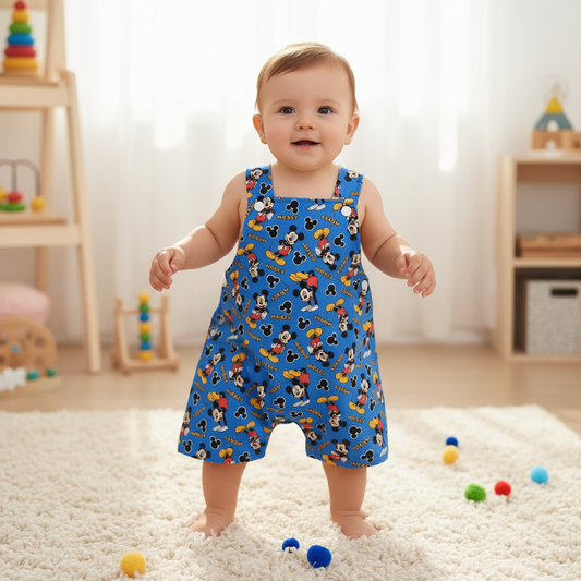 Baby / Toddler Overalls, Short Leg Romper, Size 1