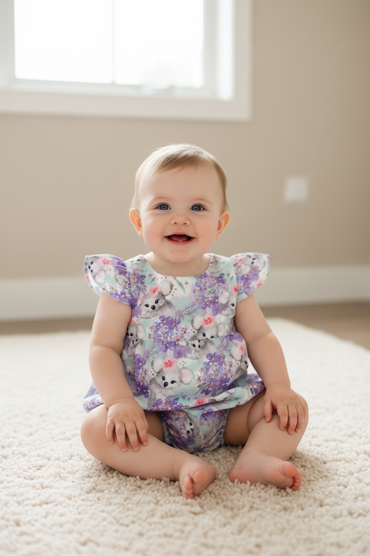 KOALA Baby Girl Playsuit, Size 0
