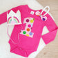 *SALE* Girls 1st Birthday Long Sleeve Bodysuit, Crown & Headband Set, Size 0