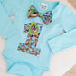 DOGS Boys 1st Birthday Long Sleeve Bodysuit, Size 0