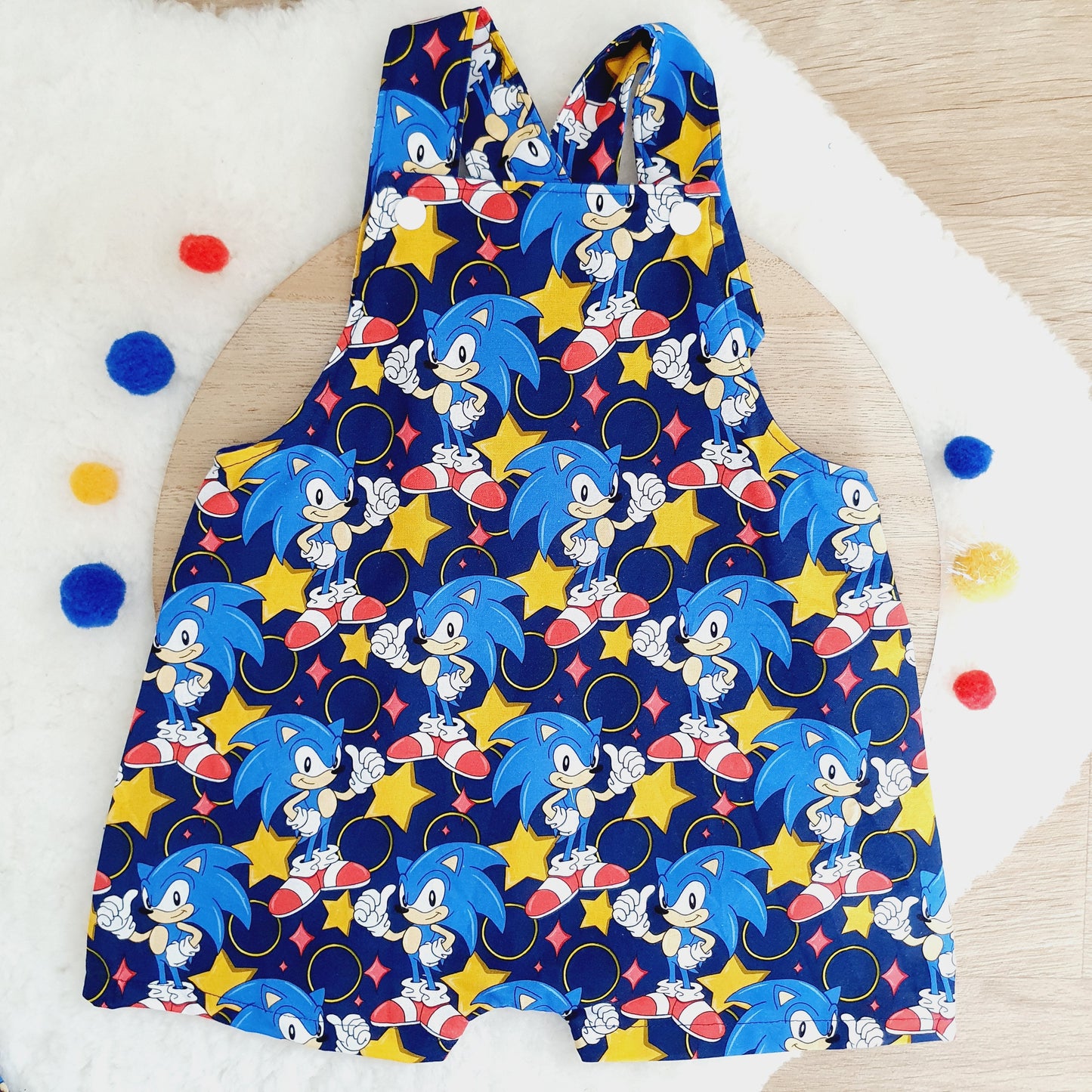 Baby / Toddler Overalls, Short Leg Romper, Size 1