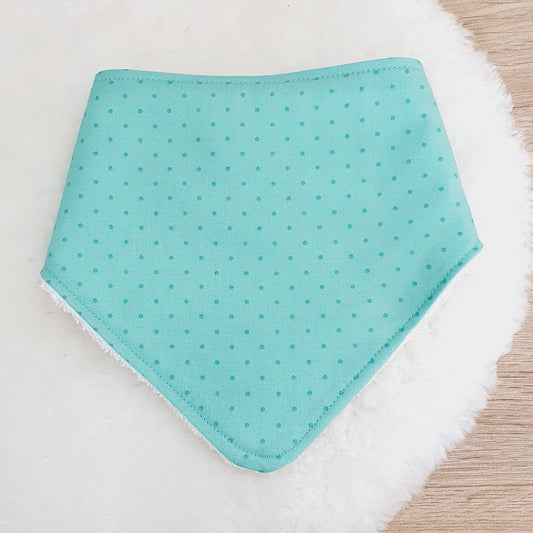 GREEN DOT Bandana Dribble Bib - Bamboo Backed Ultra Absorbent Bib