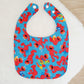ELMO print Bib, Handmade Baby Bib, Feeding Bib