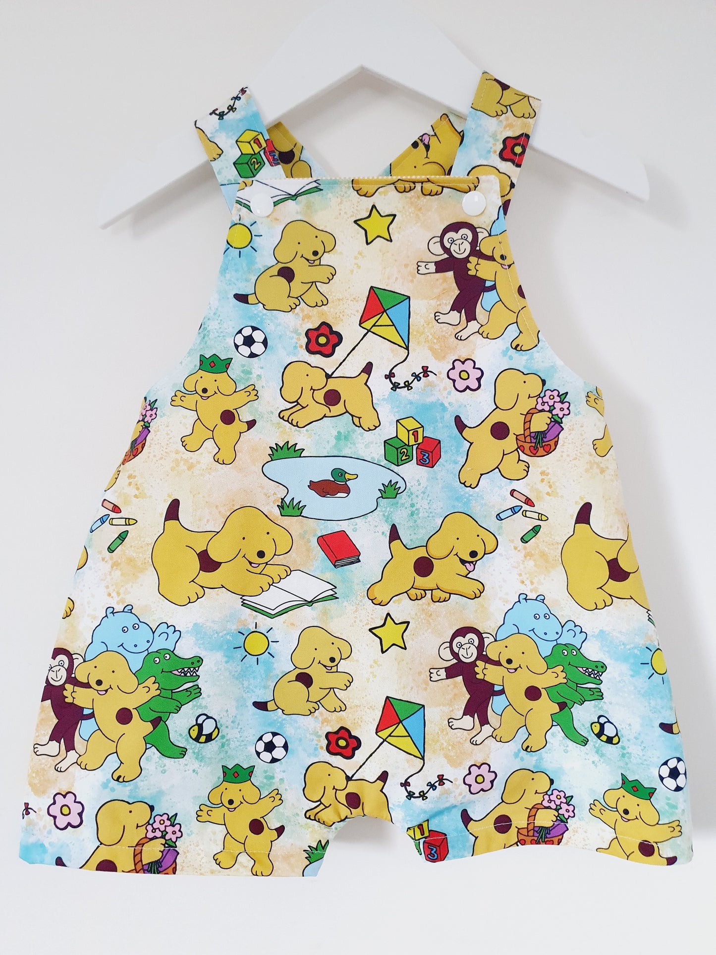 Baby / Toddler Overalls, Short Leg Romper, Size 1
