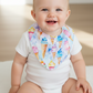 Bandana Dribble Bib, Handmade Baby Bib, Cotton / Bamboo, Ultra Absorbent