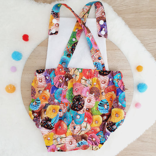 DONUT print Baby Romper, Size 1
