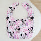 MOUSE print Bib, Handmade Baby Bib, Feeding Bib