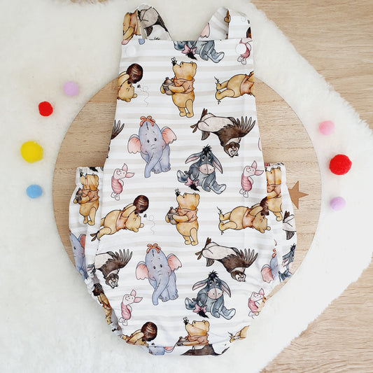 POOH print Baby Romper, Size 1