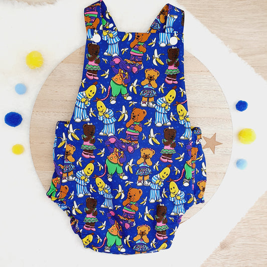 BANANAS print Baby Romper, Size 0